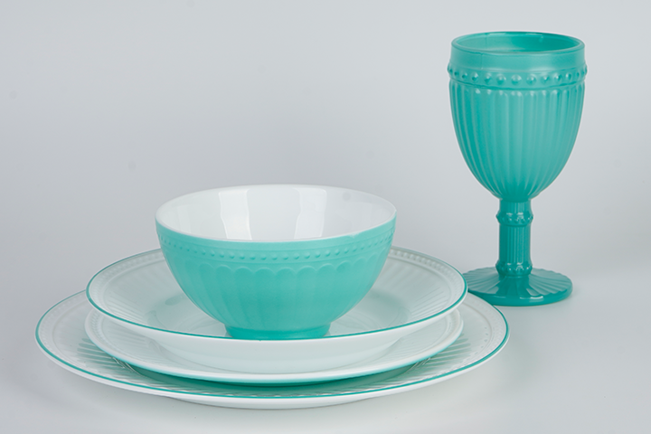 2 colored opal glass