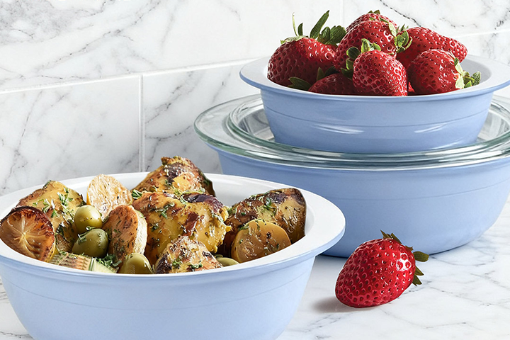 Non-stick Glass Casseroles