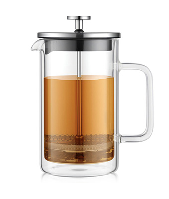promotion-double wall glass french press