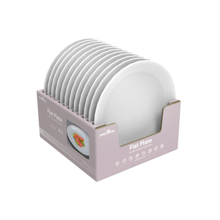 Display Box Opal Glass Dinner Plate