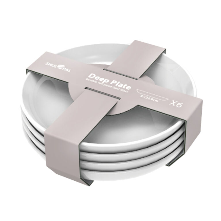 Brand Belt Opal Glass Plate