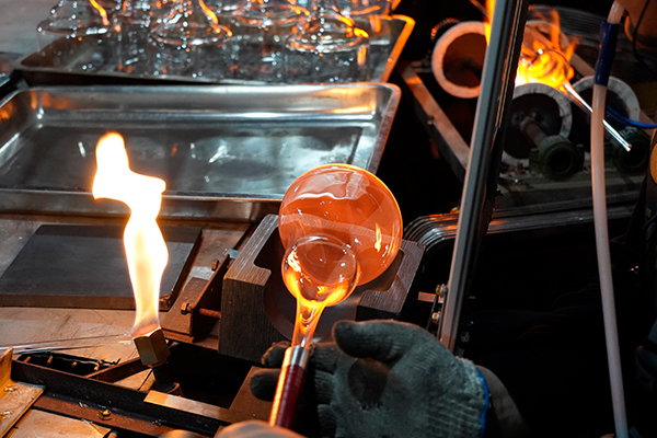 step 3 Glass blowing