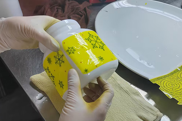 opal glass jars decoration