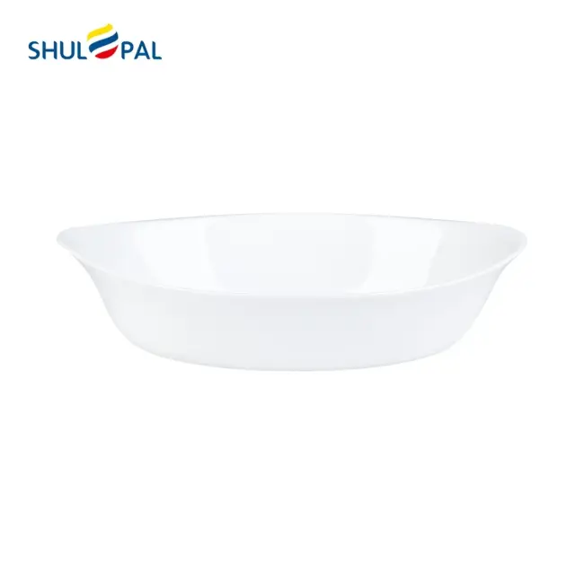 Opal Glass Oven Dish 34x20cm Smart Handle Oval Shape