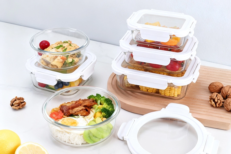 Cool-lock Lid Glass Container