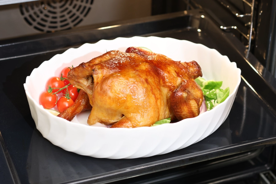 SHULOPAL Opal Glass Oven Dish Oval Wavy Series