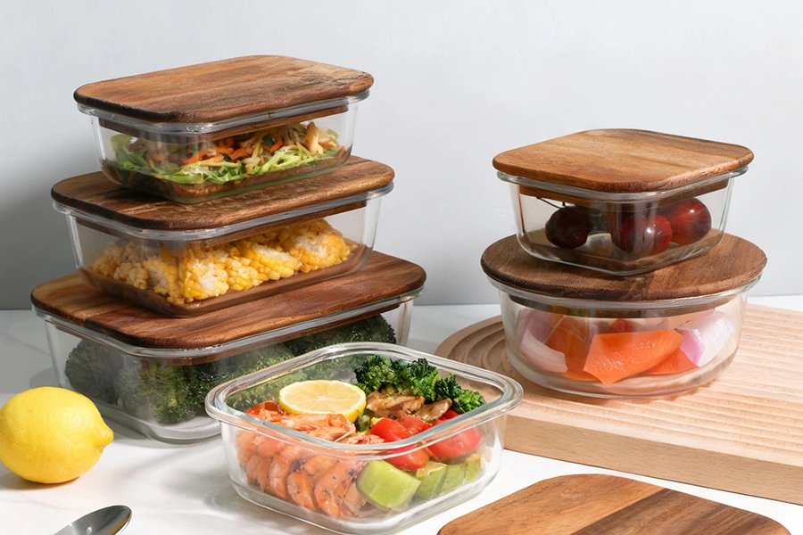 Natural Wood Lid For Food Container