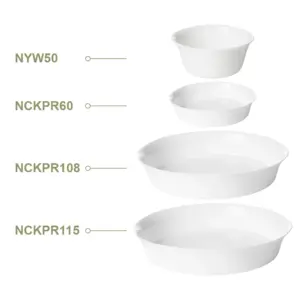 SHULOPAL opal glass oven dishes smart handle series-round