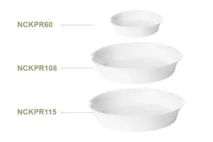3-piece Round Opal Glass oven dish set