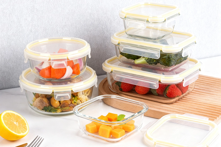 Secure Locking Lid Glass Container