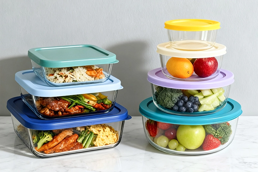 Easy Storage Glass Container