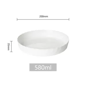 SHULOPAL Opal Glass Oven Dish 20x20cm Round Wavy Shape-NXKP80