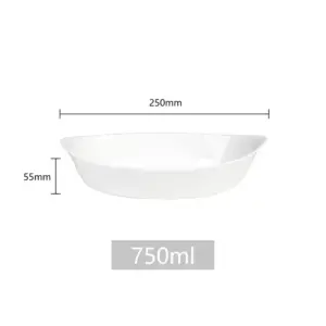 SHULOPAL Opal Glass Oven Dish 25x14cm Smart Handle Oval Shape-NOSYP100