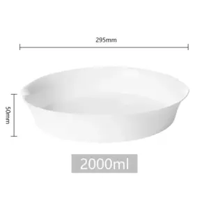 SHULOPAL Opal Glass Oven Dish 30x28cm Smart Handle Round Shape-NCKPR115