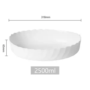 \SHULOPAL Opal Glass Oven Dish 32x24cm Oval Wavy Shape-NOXKP125 (2)