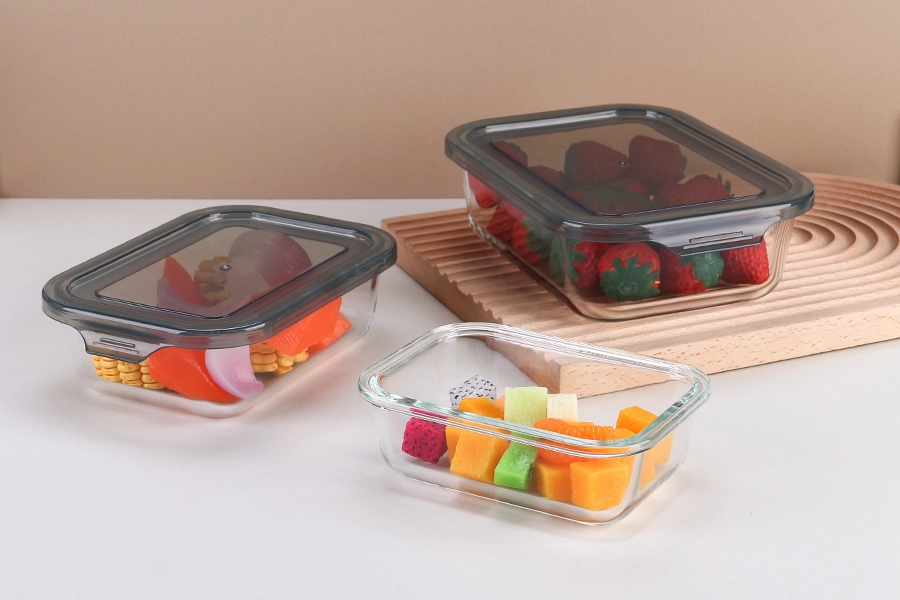 Simple Lid Glass Container