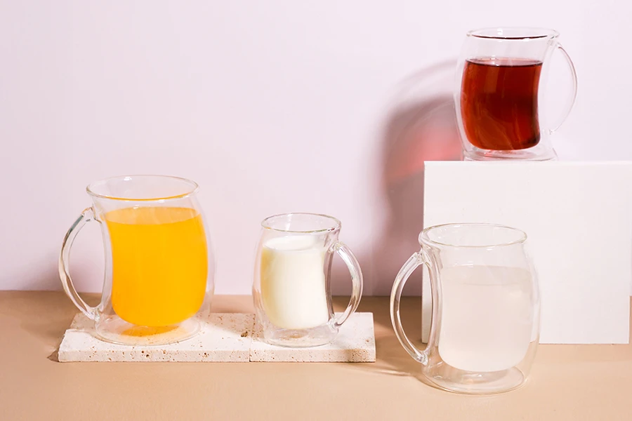 Double Wall Glass Mugs